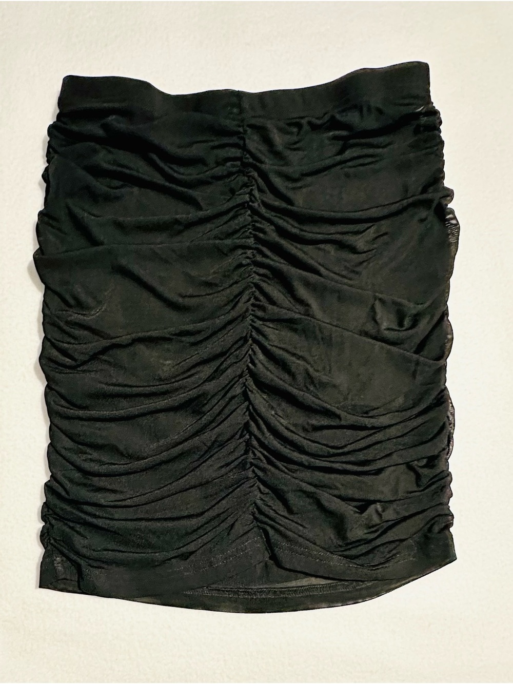 NWOT SHEIN Black Ruched Crop Top